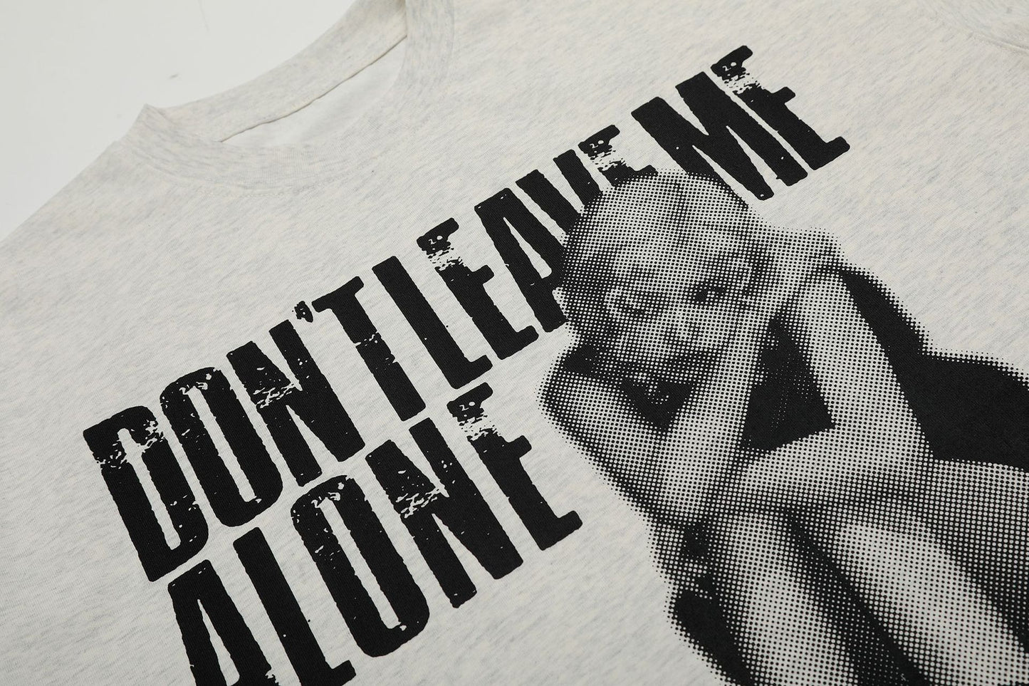 Abstract Character Print Oversize Short Sleeve T-Shirt WN16121