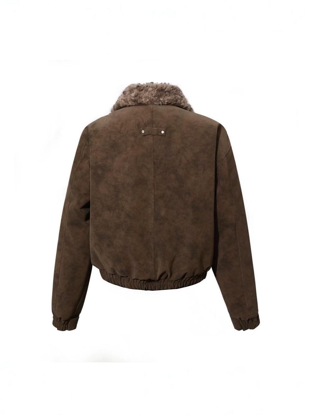 Fake Fur Trim Suede Quilting Jacket WN27914