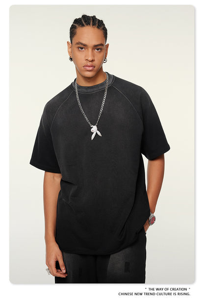 Washed Oversize Raglan-sleeve T-shirt WN6430