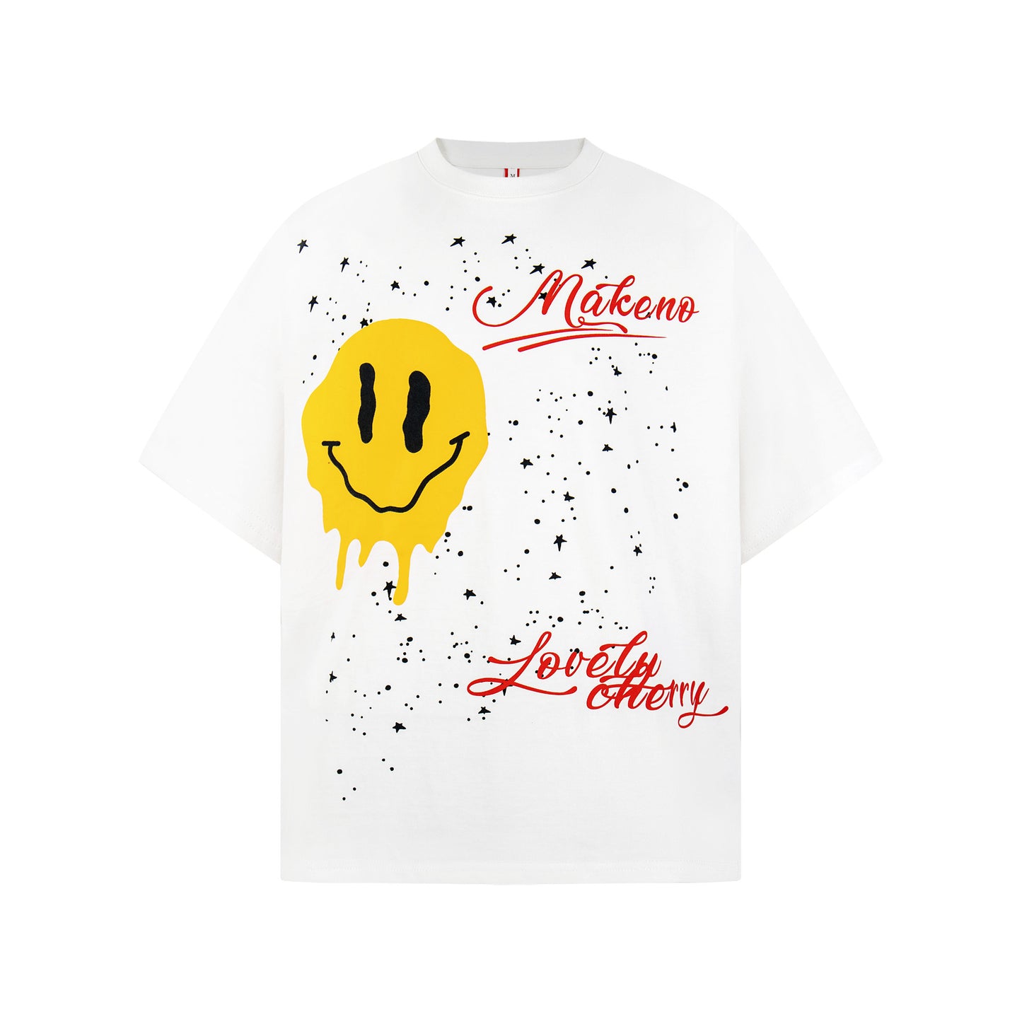 Smile Print Oversize Short Sleeve T-Shirt WN26062