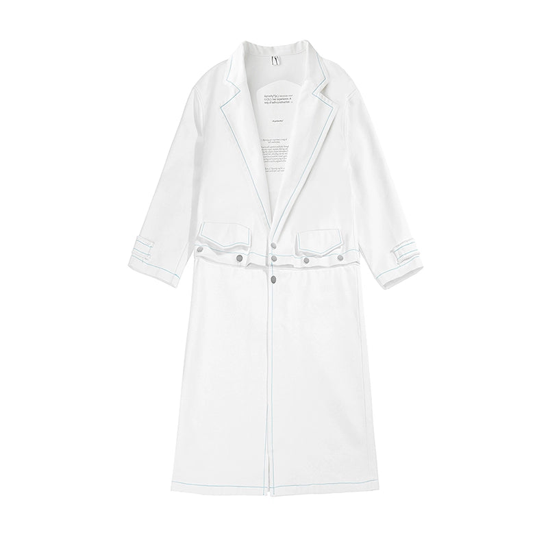 Detachable Two-Way Oversize Canvas Coat WN19013