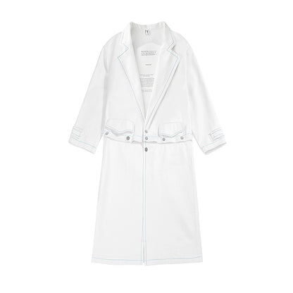 Detachable Two-Way Oversize Canvas Coat WN19013