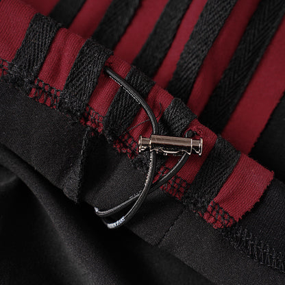 Stripe Embroidery Wide Leg Sweatpants WN28065