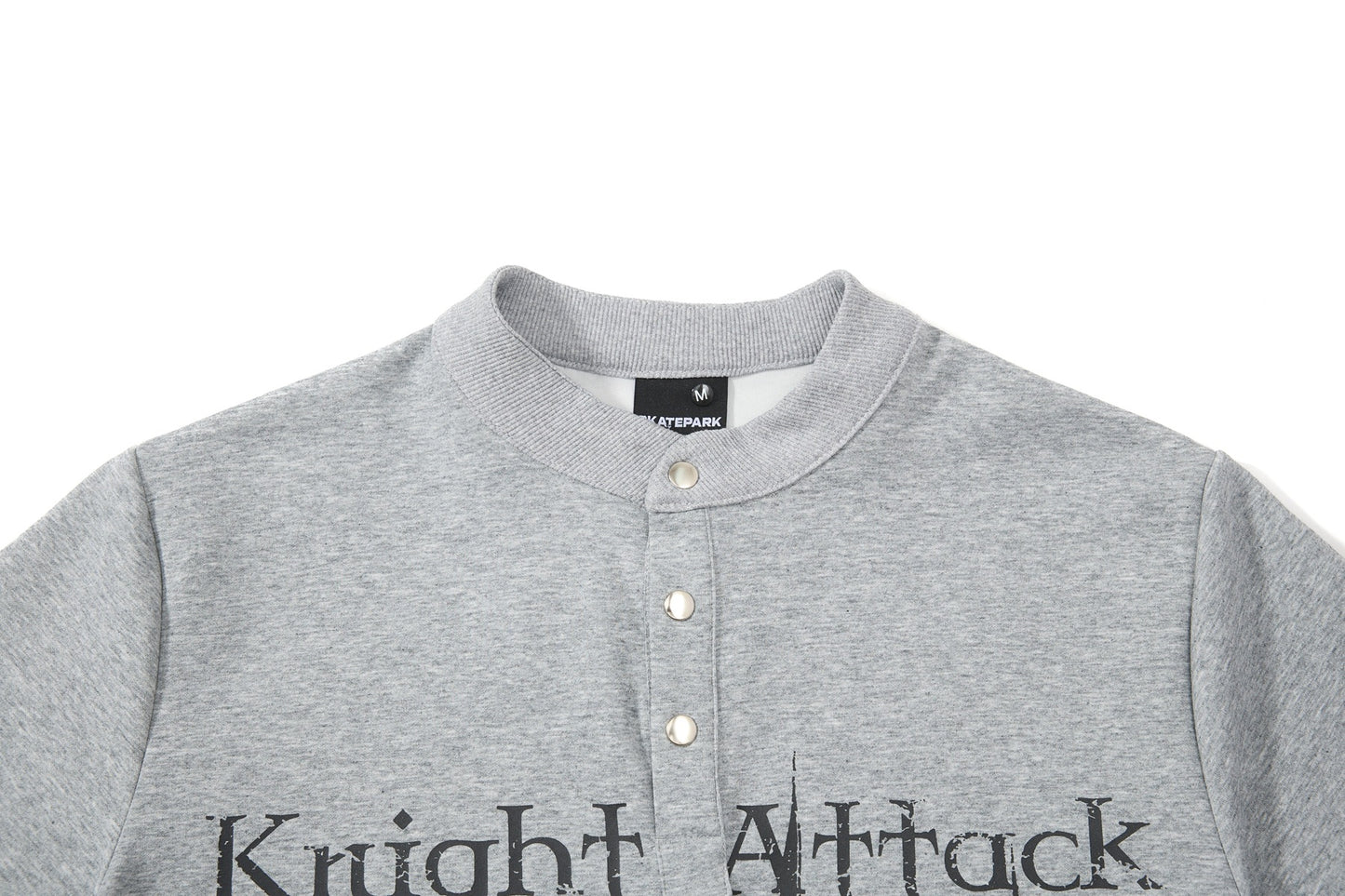 High-Neck Knight Graphic Short Sleeve Polo Shirt WN25839