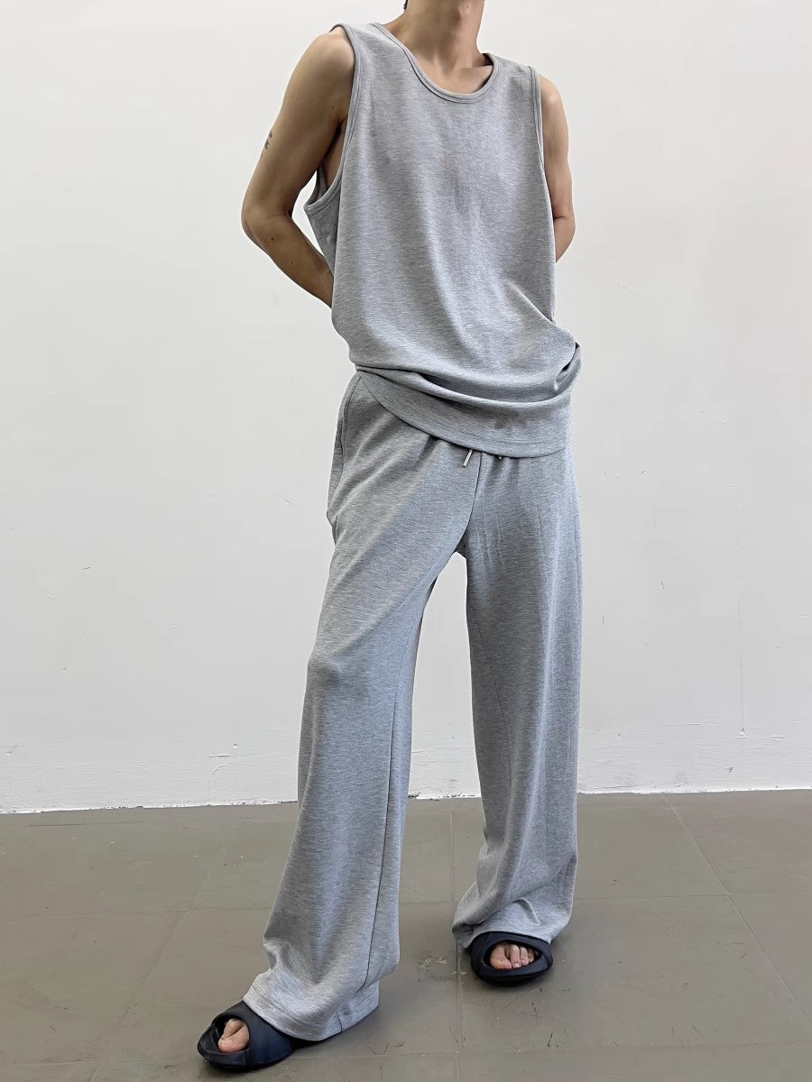 Plan Tank Top & Wide-Leg Straight Sweatpants WN7415