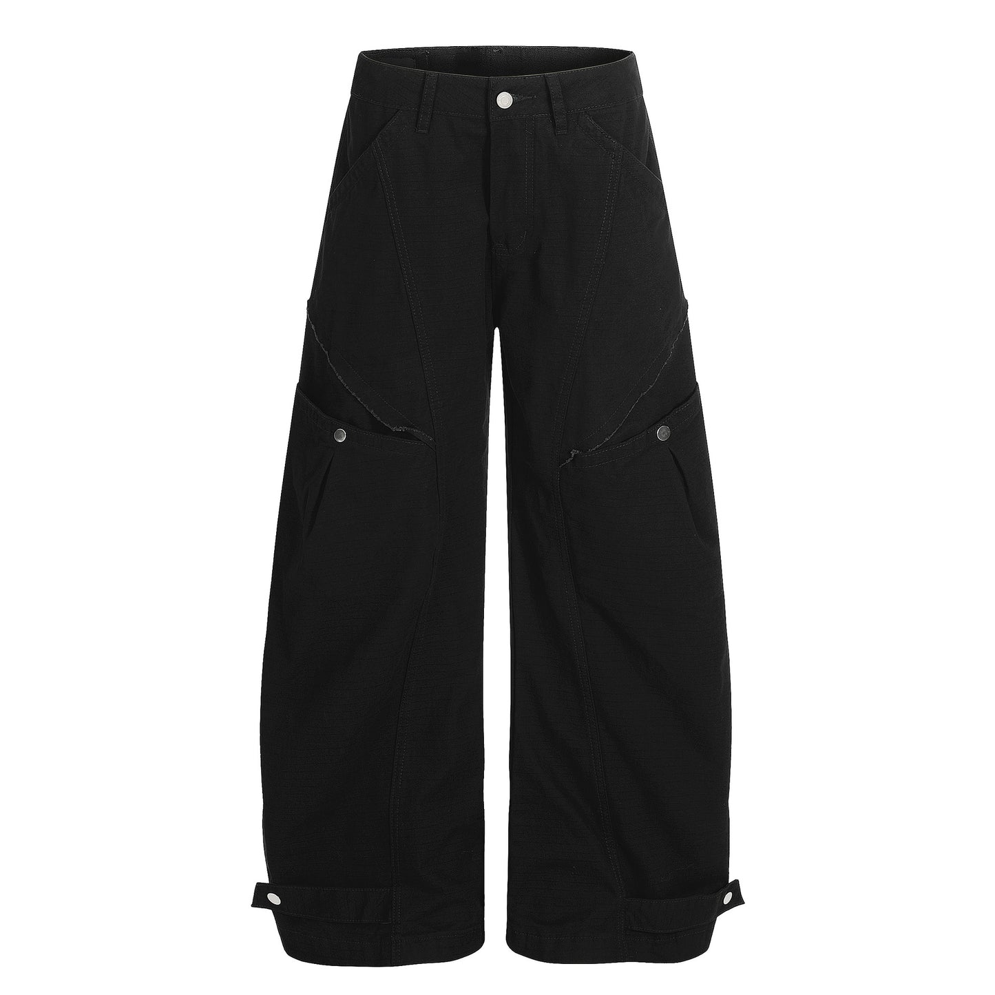 Curved Panel Wide Leg Pants WN26004