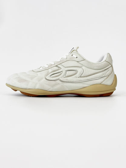 Thin Round-Toe Leather Sneakers WN19153