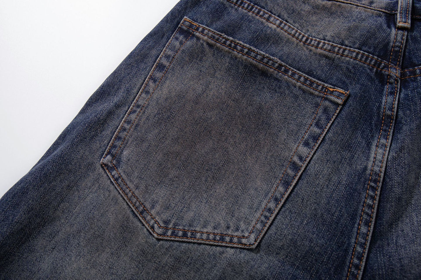 Panel Wash Wide Leg Denim Jeans WN23107