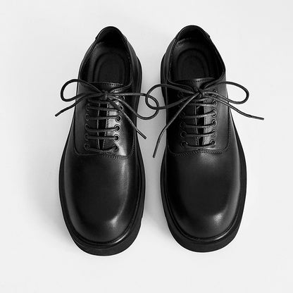 Chunky Platform Square Toe Lace-Up Shoes WN24554