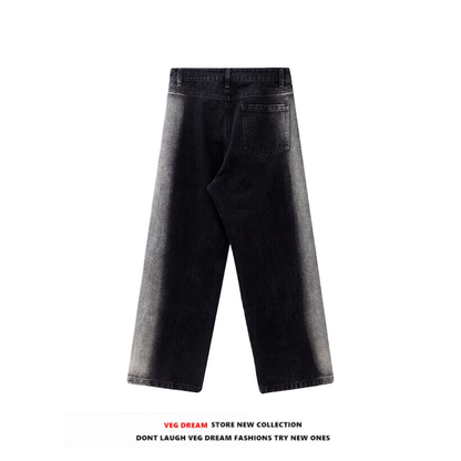 Washed Wide-leg Denim Jeans WN5583