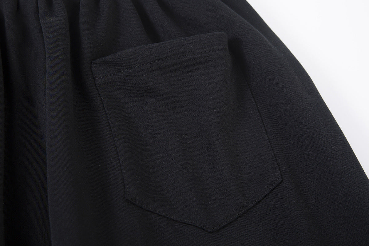 Spray Paint Gradient Embroidery Wide Leg Sweatpants WN28007
