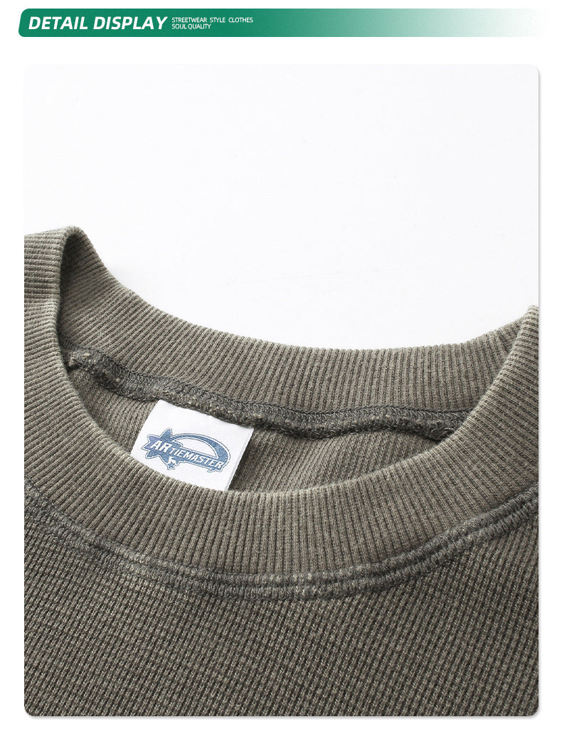 Washed Wax Print Long Sleeve T-Shirt WN7799