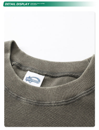 Washed Wax Print Long Sleeve T-Shirt WN7799