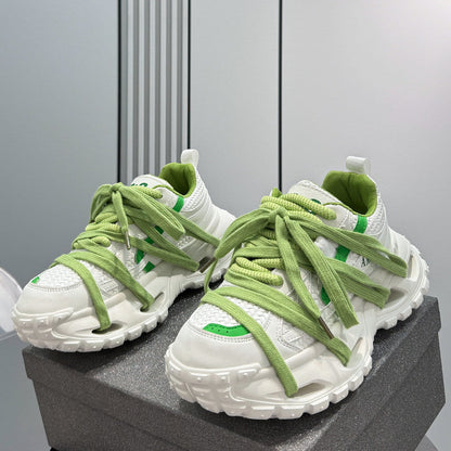 Thick-Sole Height-Increasing Dad Sneakers WN24755