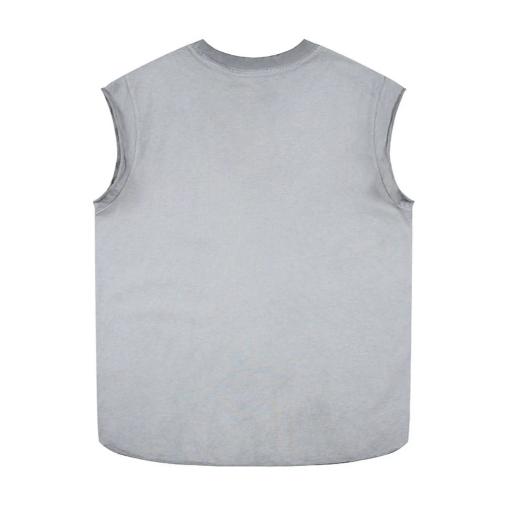 Damage Cross Letter Graphic Tank Top WN27970