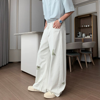 Damage Flare Denim Jeans WN20452