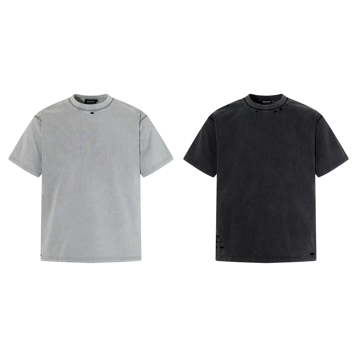 Washed Damage Short Sleeve T-Shirt WN25378