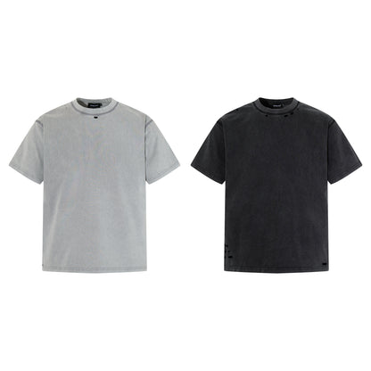 Washed Damage Short Sleeve T-Shirt WN25378