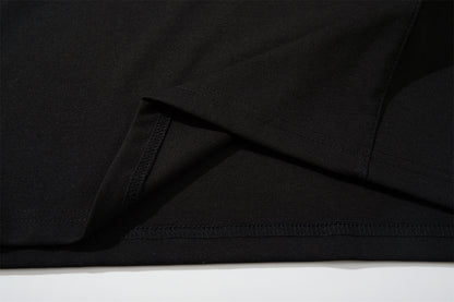Zipper Design Heavyweight Short Sleeve T-Shirt WN26854
