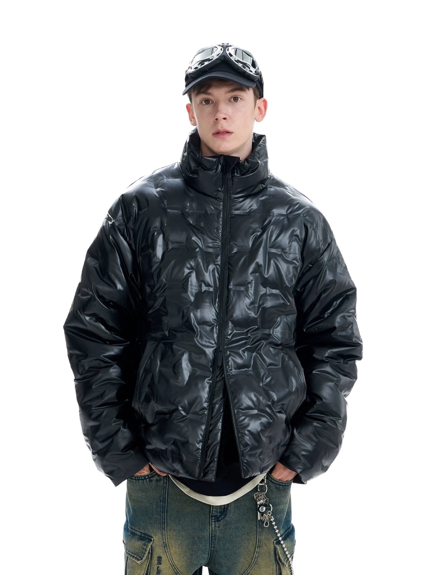 Stand Neck White Duck Down Jacket NA6099-W