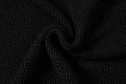 Openwork Short Sleeve Knit Polo Shirt WN25815