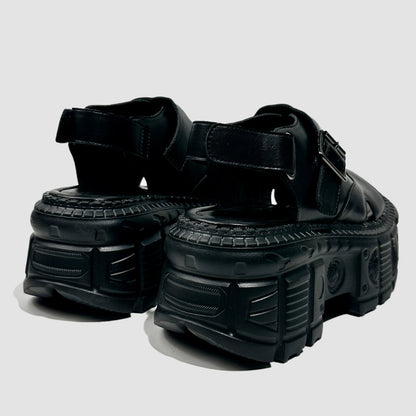 Punk Flame Chunky Sole Sandals WN20621