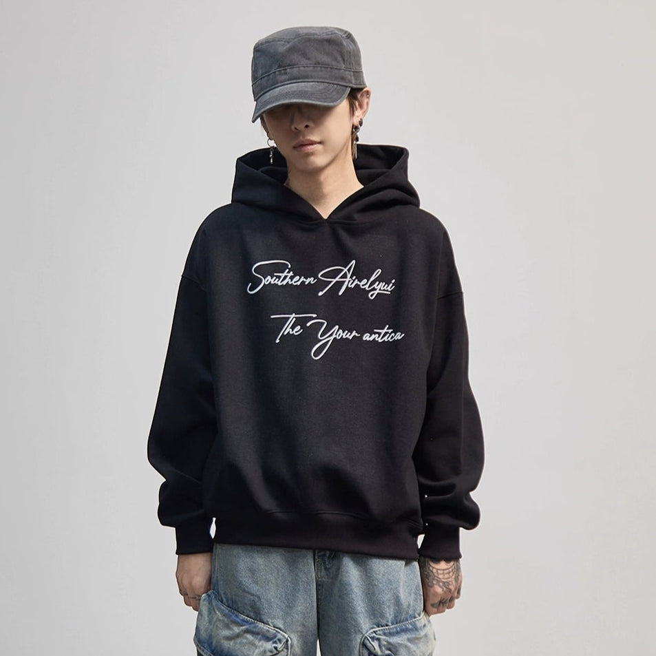 Letter Print Oversize Hoodie WN21189