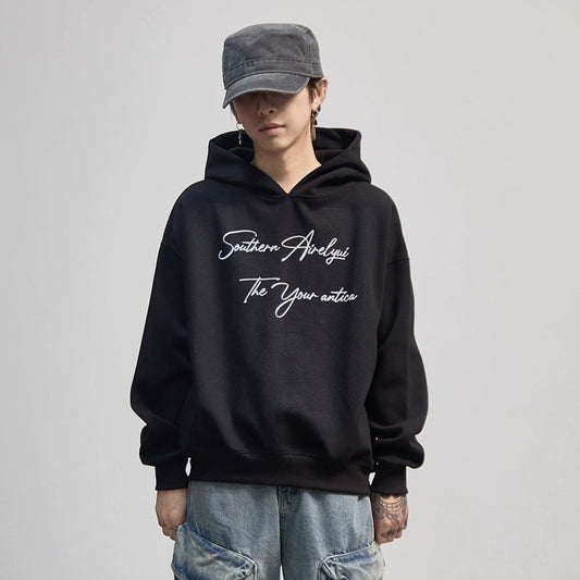 Letter Print Oversize Hoodie WN21189