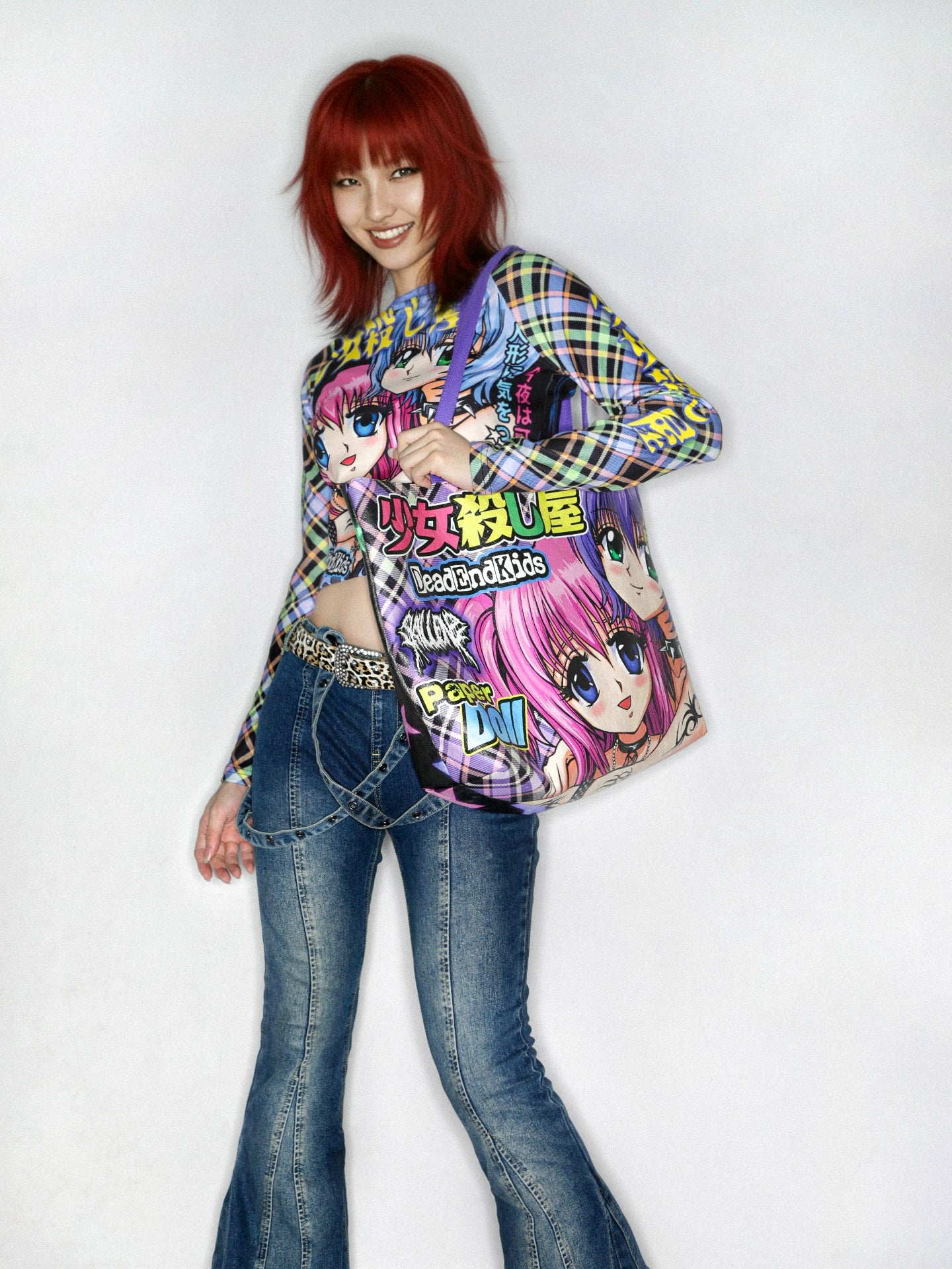 Illustration Print Tote Bag WN22254