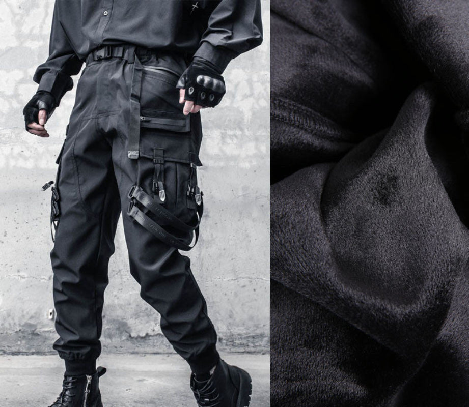 Tactical Ribbon Strap Cuffed Cargo Pants WN22504