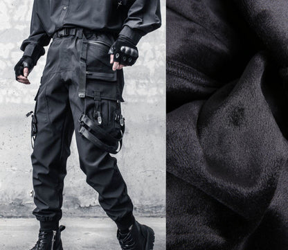 Tactical Ribbon Strap Cuffed Cargo Pants WN22504