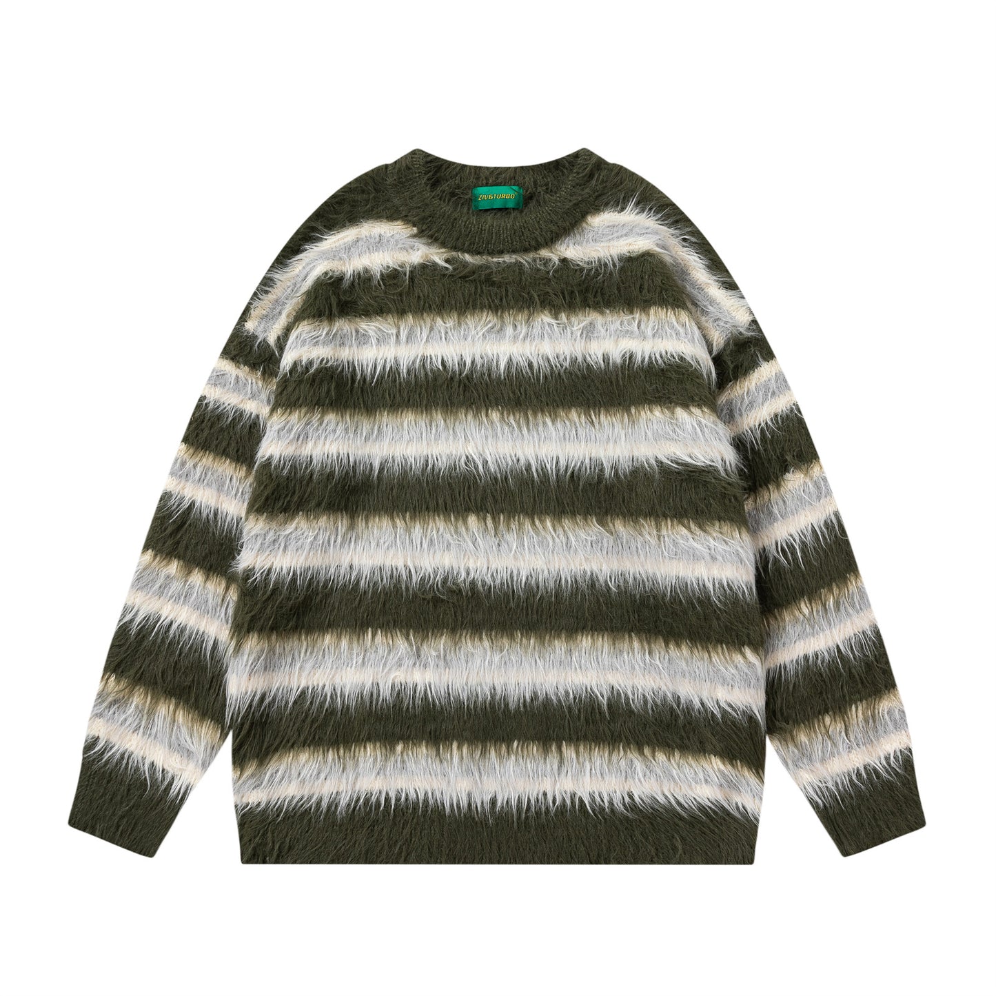 Stripe Oversize Knit Sweater WN11525