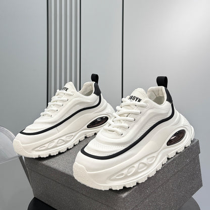 Chunky Platform Air Cushion Lace-Up Sneakers WN24852