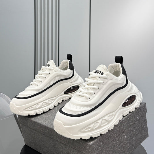 Chunky Platform Air Cushion Lace-Up Sneakers WN24852