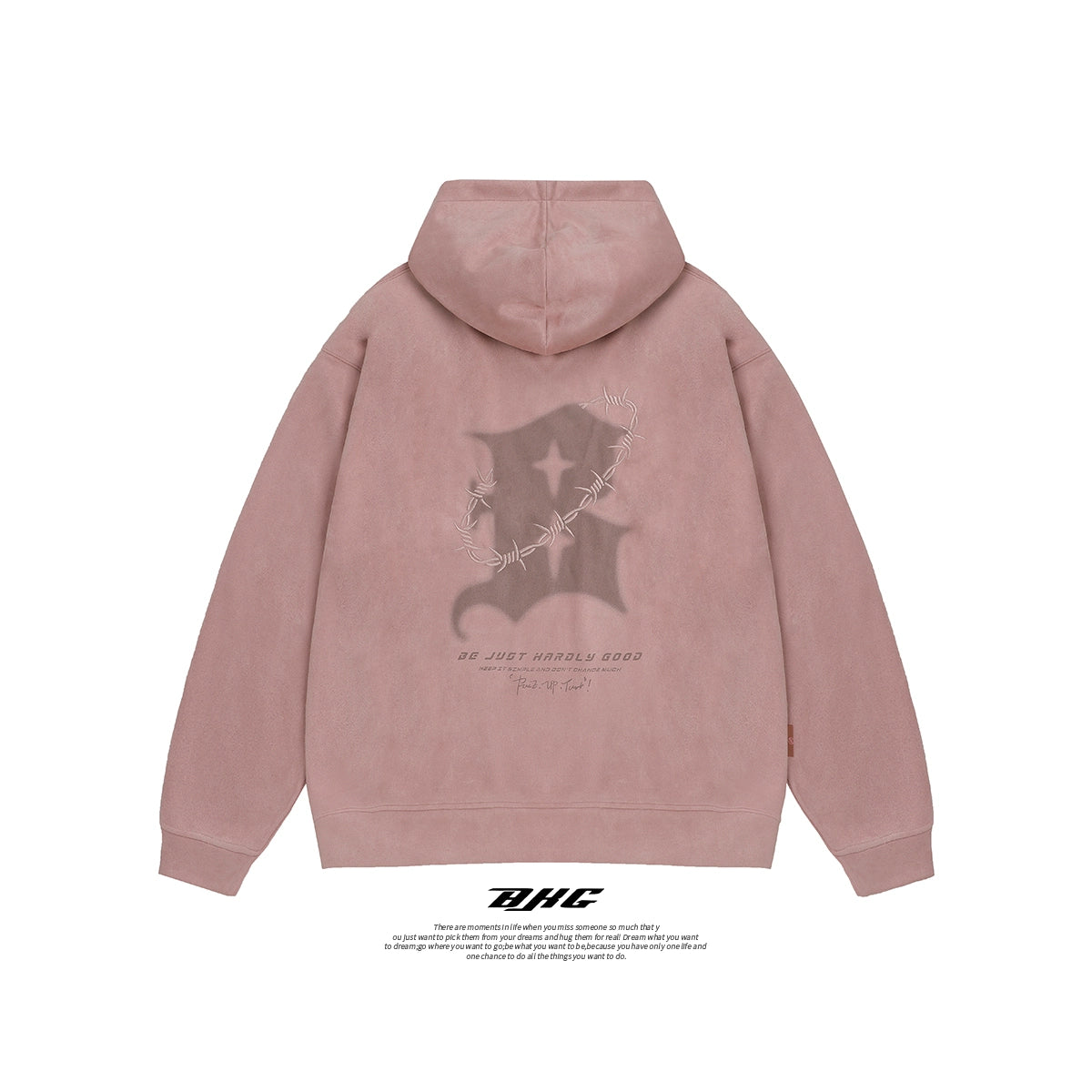 Oversize Suede Hoodie WN9834