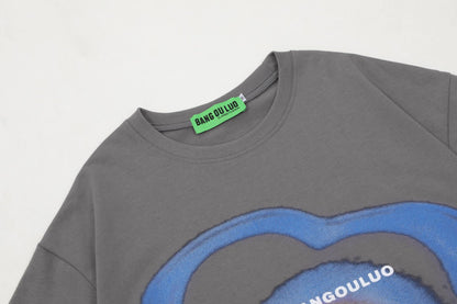 Graphic Print Oversize Short Sleeve T-Shirt WN16203