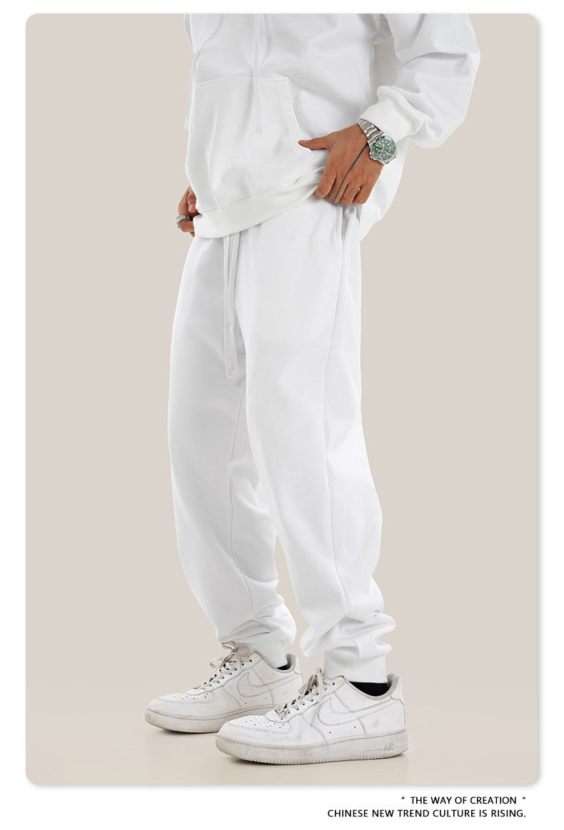 Oversize Heavyweight Pullover Hoodie & Zipper Hoodie & Sweatshirt & Pants Setup WN9930