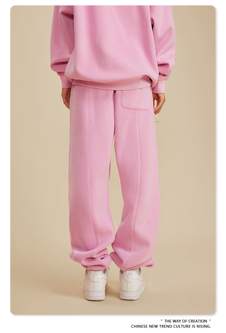 Wide-leg Washed Sweatpants WN6462