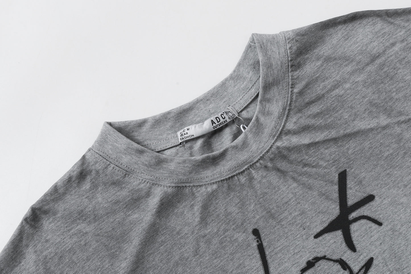 Washed Graphic Art Print Short Sleeve T-Shirt WN25761