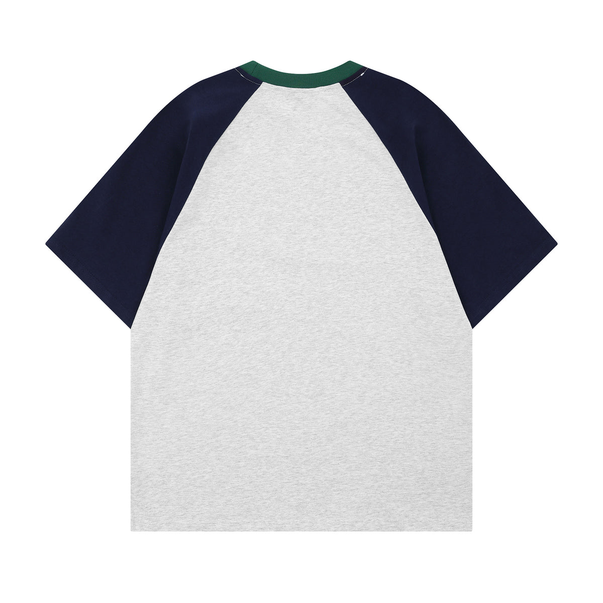 Contrast Raglan Sleeve Cotton Oversize Short Sleeve T-Shirt WN26834