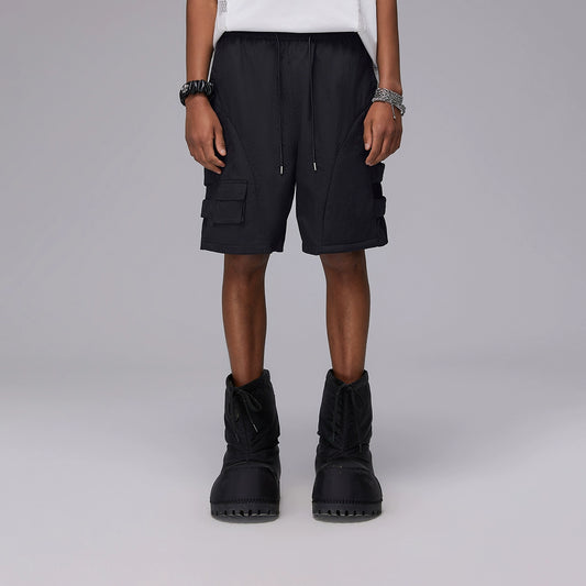 Multi Strap Functional Deconstructed Pocket Half Pants WN17940