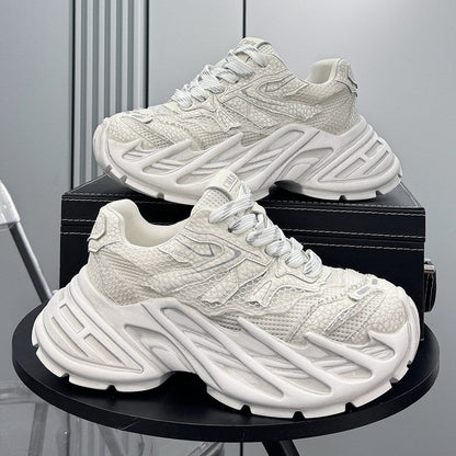 Mesh Washed Thick Sole Sneakers WN24661