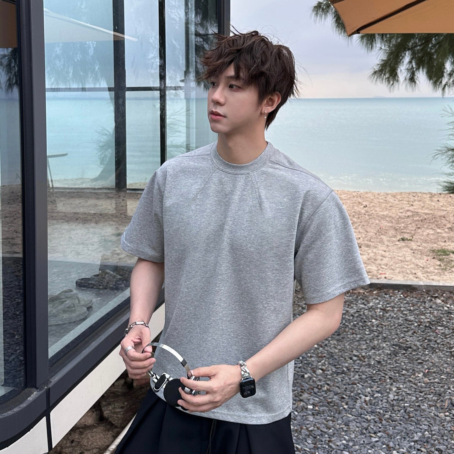 Plain Short Sleeve T-Shirt WN25186