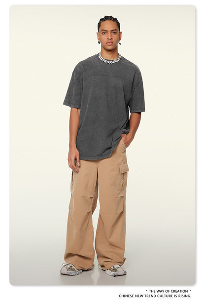 Washed Heavyweight Oversize Short Sleeve T-Shirt WN6078