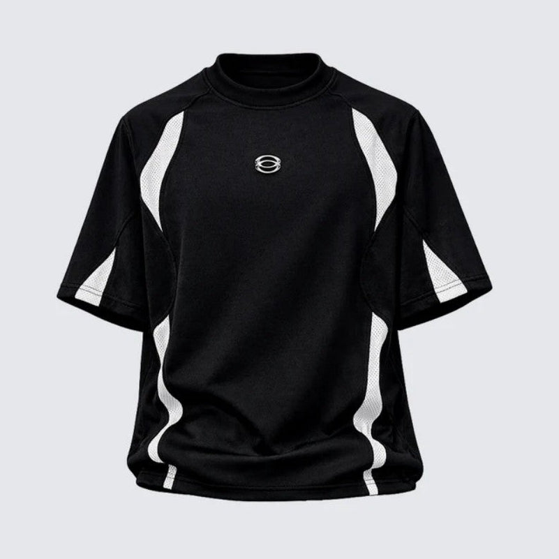 Contrast Panel Raglan Short Sleeve T-Shirt WN28077