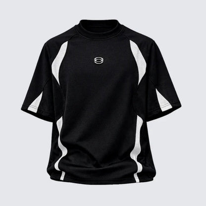 Contrast Panel Raglan Short Sleeve T-Shirt WN28077