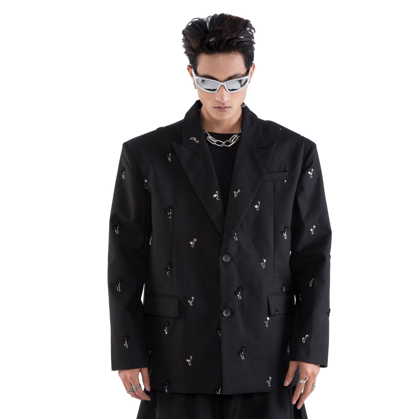 3D Stud Tailored Jacket WN20653