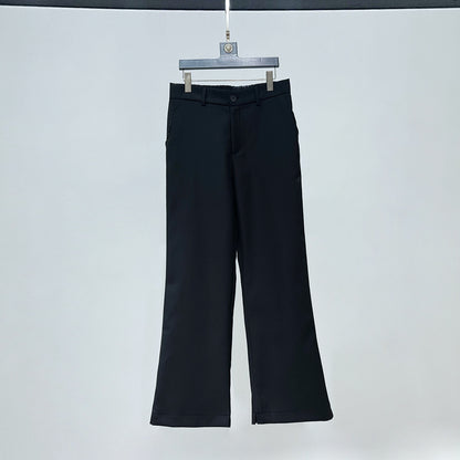 Metal Buckle Tailored Jacket & Wide Leg Flare Trousers Setup WN23941