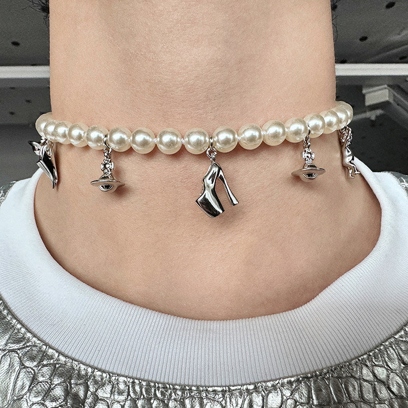 3 Design Metal Pendant Necklace WN25106