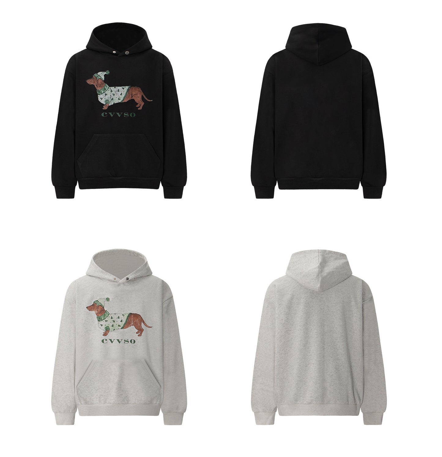 Washed Dog Graphic Print Hoodie WN26207
